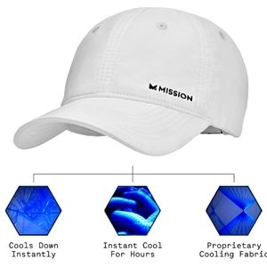COPY - NEW Mission Performance Instant Cooling Hat White